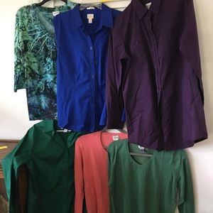 Chicos lot of 6 tops euc